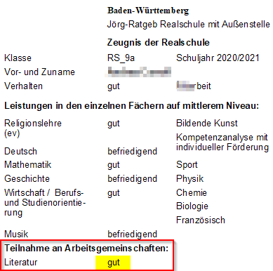 Arbeitsgemeinschaften Arbeitsgemeinschaften